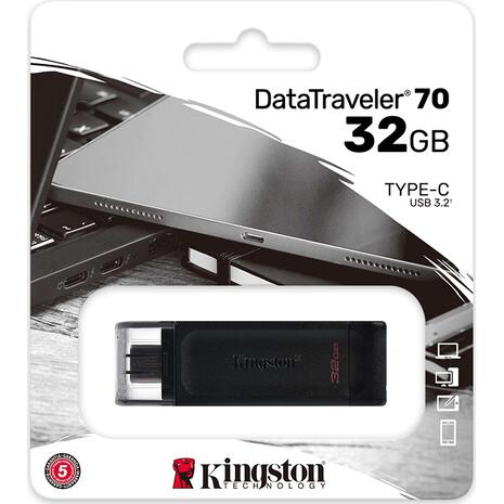 USB-C Flash Drive 32GB Kingston data traveller 70 type C